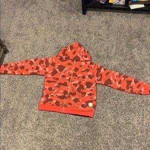 Mens Reversible Bape hoodie!